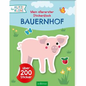 Stickerblock Bauernhof, Stickerbuch von Izabella Markiewciz,, Seiten 40, ab 3 Jahren,, arsEdition