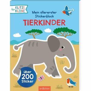 Stickerblock Tierkinder, Stickerbuch von Izabella Markiewciz,, Seiten 40, ab 3 Jahren, arsEdition