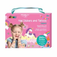 Einhorn, Inhalt: 2 Bogen mit temporären Tattoos,, 1...