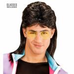 Vokuhila schw. mit Brille