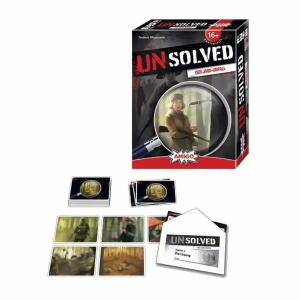 Unsolved Der Jagdunfall, kooperatives Spiel ohne Spielmaterial zu verbrauchen,, gemeinsam Hinweise entschlüsseln und Kriminalfall lösen