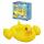 mit Lautsprechern D95cm, Funspeakers, Größe aufgeblasen: 98 x 95 x 61 cm, Größe, unaufgeblasen: 102 x 99 cm, aus strapazierfähigem PVC,, verspieltes Enten-Design, integrierte Lautsprecher erzeugen, Entengeräusche,längere Batterielaufzeit (Austausch nicht,