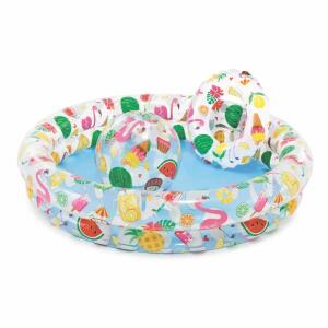 3teilig, besteht aus Pool, Wasserball und Schwimmring, ab 24 Monaten, Intex