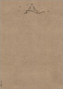 SIGEL DP412 Weihnachts-Motiv-Papier - Weihnachtsbaum - braun - 100 g/m² - A4 - 100 Blatt