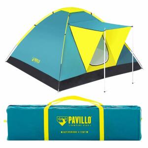 210x210x100cm, Pavillo, Größe: 210 x 210 x 120 cm, Aufbauzeit: 8 Minuten,, maximale Personenanzahl: 3 Erwachsene, Produktgewicht ca., 2.770 g, Material: PE-beschichtetes 190T Polyester,, Dichtigkeit: 600 mmWS, Zeltboden: 110 g/m² PE, Stangen:, Fiberglas Ø