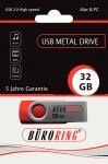 Speicherstick, USB 2.0 mit drehbarer Metall-Abdeckung,...