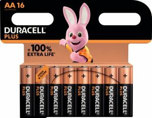 Batterie Alkaline, Mignon AA, LR06, 1.5V, Plus, Extra Life, 1 Blister = 16 Batterien