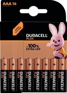 Batterie Alkaline, Micro AAA, LR03, 1.5V, Plus, Extra Life, 1 Blister = 16 Batterien