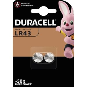 Knopfzelle, LR43, V12GA, 2er Pack, Alkaline, 1,5V, 73 mAh, Electronics