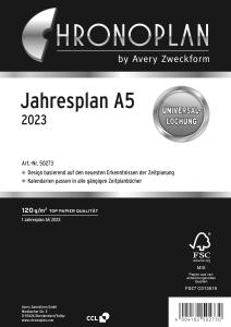 Jahresplan A5 2023 CHRONOPLAN 50273