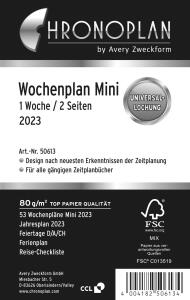 Wochenplan Mini 2023 CHRONOPLAN 50613 RR
