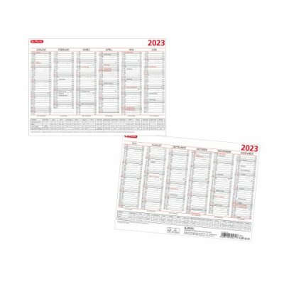 Herlitz Tafelkalender A5 2023 6 Monate/Seite im Überblick