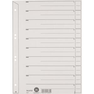 LEITZ Trennblatt A4 grau 4002432452316