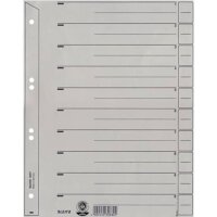 LEITZ Trennblatt A4 grau