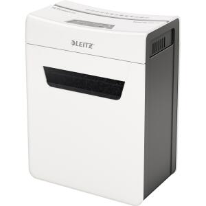 LEITZ Aktenvernichter IQ Protect Premium 8X - Partikelschnitt P-4, 8 Blatt, weiß