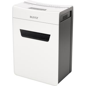 LEITZ Aktenvernichter IQ Protect Premium 10X - Partikelschnitt P-4, 10 Blatt, weiß