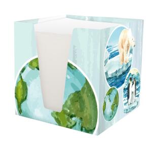 RNK Notizklotz World weiß 900Bl 92x92x92mm
