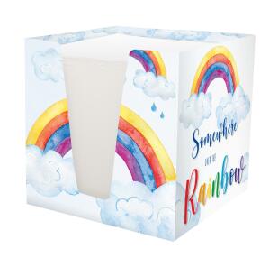 RNK Notizklotz Rainbow weiß 900Bl 92x92x92mm