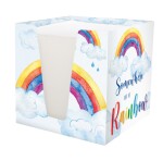 RNK Notizklotz Rainbow weiß 900Bl 92x92x92mm