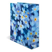 Herma Motiv-Ordner Karton A4, 7 cm Rückenbreite Blue Flowers