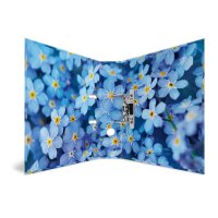 Herma Motiv-Ordner Karton A4, 7 cm Rückenbreite Blue Flowers