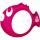 Tauchring Pinky D15cm  gut sichtbar unter Wasser durch kräftige Farben,, BECO