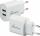 MEDIARANGE Ladegerät Steckdose 2x USB-A weiß