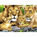 Malen nach Zahlen Junior  Löwenfamilie,...
