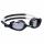Schwimmbrille RIMINI kids  weiß schwarz, Profischwimmbrille für Kinder und Jugendliche,, Linsen: 100% UV-Schutz, antibeschlag, Geteiltes Kopfband,, Verstellbarer Nasensteg, Zertifiziert nach BS5883:1996,, Aufbewahrungsbox zum Schutz der Schwimmbrille,, BE