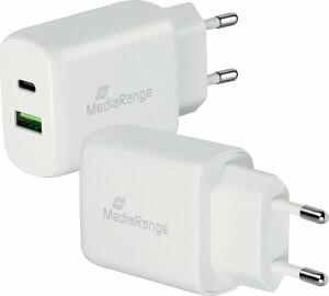 MEDIARANGE Ladegerät Steckdose 2x USB weiß