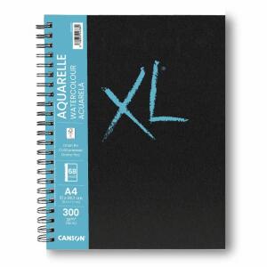 Skizzenbuch Canson XL  Aquarelle A4, 68 Seiten, 300 g Aquarellpapier, spiralgebunden
