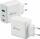 MEDIARANGE Ladegerät Steckdose USB-A/2x USB-C