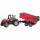 bruder Traktor Massey  Ferguson Anhänger 1:16, Traktor Massey Ferguson 7480 mit Wannenkippanhänger, Bruder