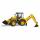 bruder Baggerlader JCB  5CX eco 1:16, drehbarer Fahrersitz, Kabinenscheiben aus, Kunststoff