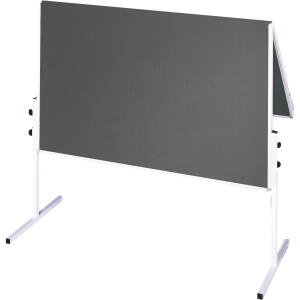 Franken X-tra!Line Moderationstafel - 120 x 150 cm, grau/Filz, klappbar