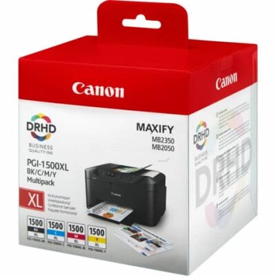 Canon Original Canon Tintenpatrone MultiPack Bk,C,M,Y (9182B004,9182B004AA,PGI-1500XLCMYBK)
