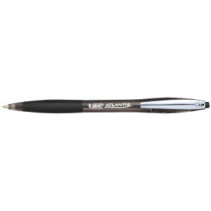 BiC Druckkugelschreiber ATLANTIS Soft - 0,4 mm, schwarz (dokumentenecht)