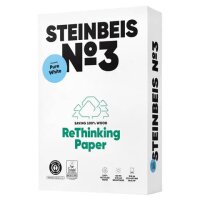 STEINBEIS No. 3 - Pure White - Recyclingpapier, A4, 80g,...