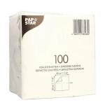 PAPSTAR Servietten - 30 x 30 cm, 1-lagig, weiß, 100...