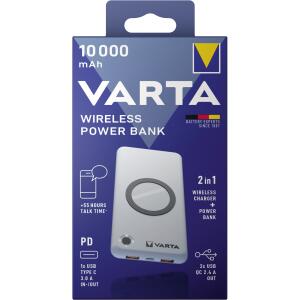 VARTA Ladestation Wireless Power Bank 10.000mAh weiß