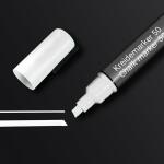 SIGEL BA181 Kreidemarker - trocken und feucht abwischbar - weiß - Keilspitze - 1-5 mm - 1 Stück - für glatte Glasoberflächen, geschlossenen Oberflächen