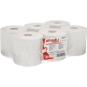 Wypall Wischtuch L10 EXTRA Großrolle - 1-lagig, weiß, 6 Rollen x 630 Tücher
