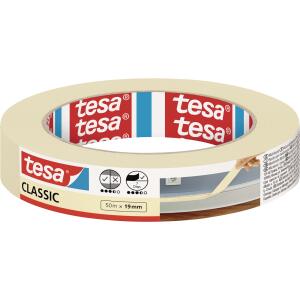 TESA Malerband Classic - 50 m x 19 mm, beige
