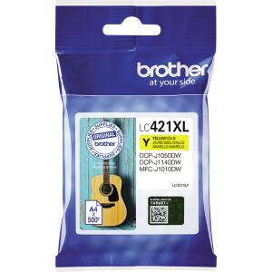 Brother Original Brother Tintenpatrone gelb (LC-421XLY)