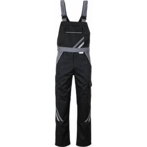 PLANAM Highline Latzhose - Gr. 46, schwarz/schiefer/zink