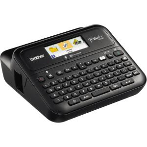 Brother Beschriftungsgerät P-touch D610BT - Farbdisplay und USB-/Bluetooth-Schnittstelle, Hartschalenkoffer, schwarz