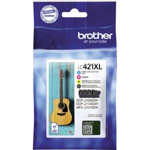 Brother Original Brother Tintenpatrone MultiPack Bk,C,M,Y (LC-421XLVAL)