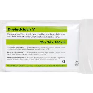 SÖHNGEN Dreiecktuch V Form - DIN 13168, reinweiß