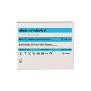 SÖHNGEN aluderm-aluplast Wundpflaster  - elastisch, 6x10cm, 10 Stück
