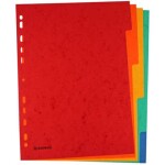 DONAU Register - blanko, Karton, A4, 5 Blatt, 5-farbig